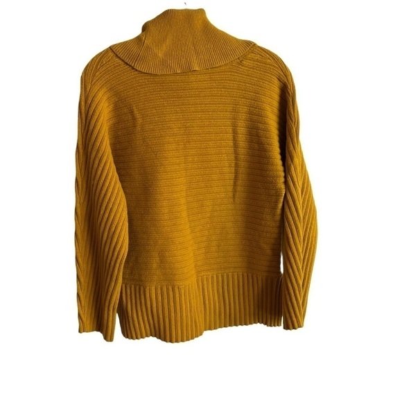 MOTH x ANTHROPOLOGIE Mustard Brenta Cowl Neck Sweater - Picture 3 of 10